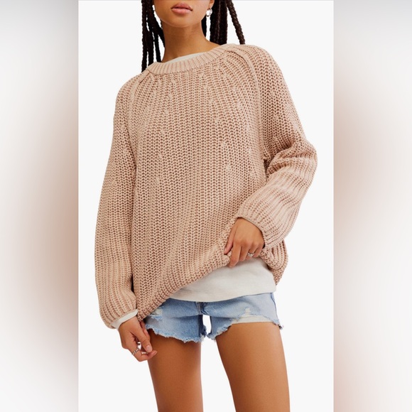 TAKE ME HOME COTTON SWEATER IN Sandcastle - Picture 5 of 10